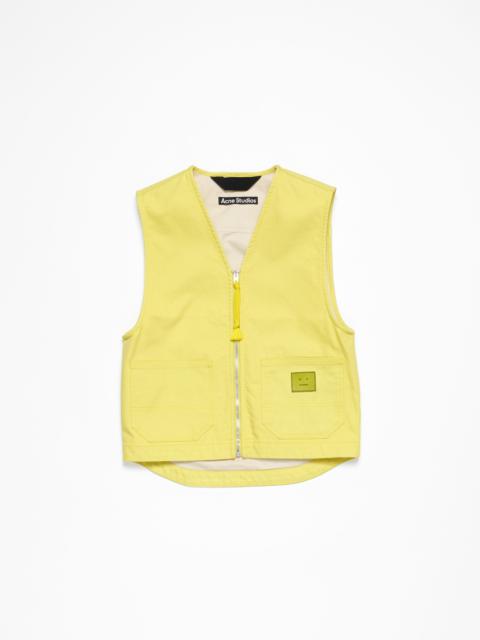 Canvas vest jacket - Dusty yellow