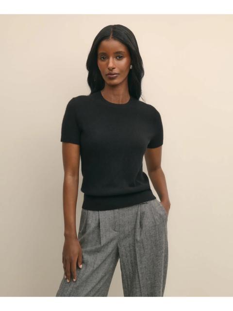 Brooks Brothers Short-Sleeve Shell Sweater in Cashmere