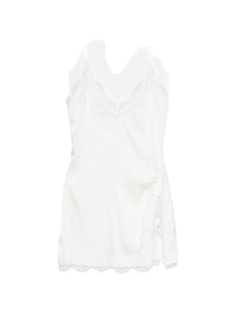 Oséree Oséree Lace-trim Slip Mini Dress