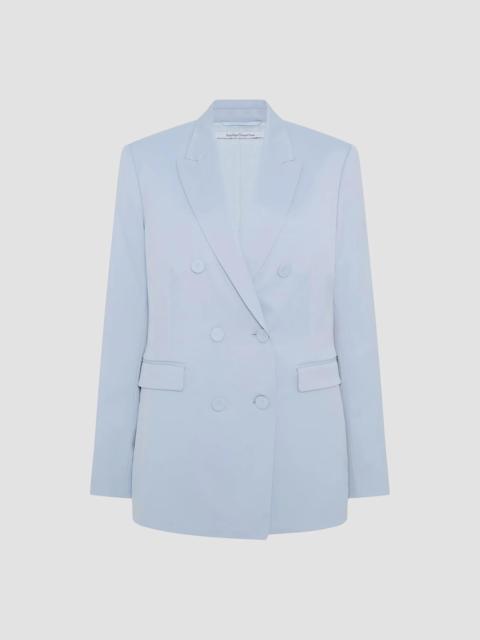Another Tomorrow Women's Double Breasted Jacket - Sky