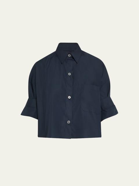 TWP Next Ex Cropped Shirt in Superfine Cotton