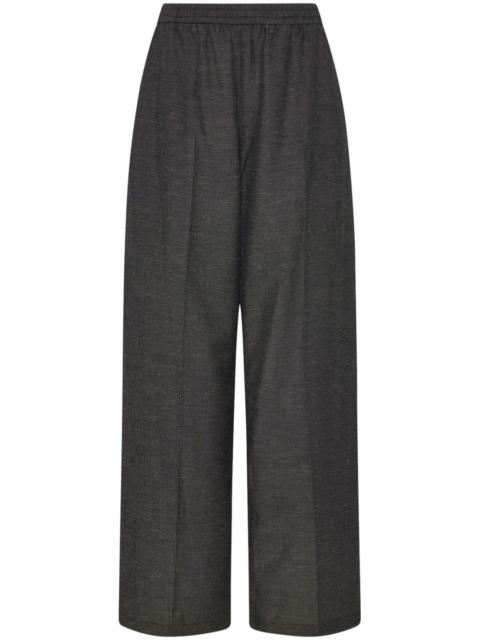 ROSETTA GETTY elasticated-waist wide-leg trousers
