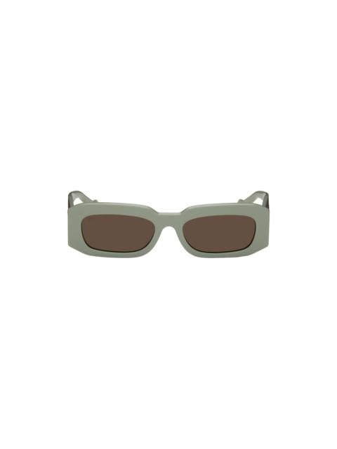 Green Rectangular Sunglasses