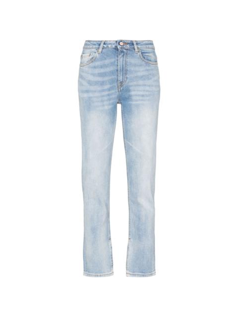 Beksi split-hem straight-leg jeans