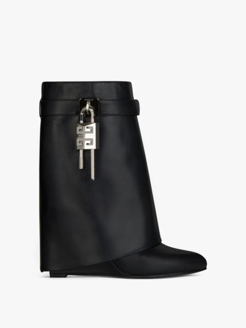 Givenchy SHARK LOCK ANKLE BOOTS IN LEATHER