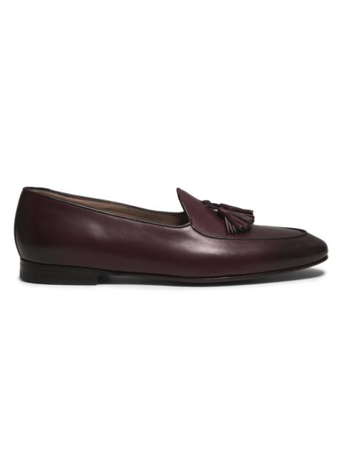 Manolo Blahnik Men's Lennox Leather Loafers - Dark Brown