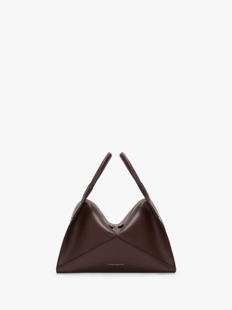 Victoria Beckham Victoria Plié Bag In Burgundy Leather