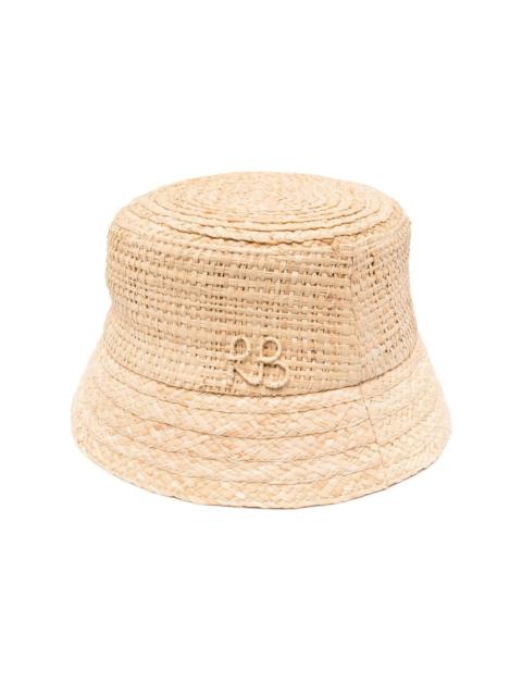 RUSLAN BAGINSKIY woven jute bucket hat