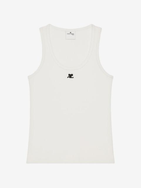 courrèges 90's embroidered AC logo top