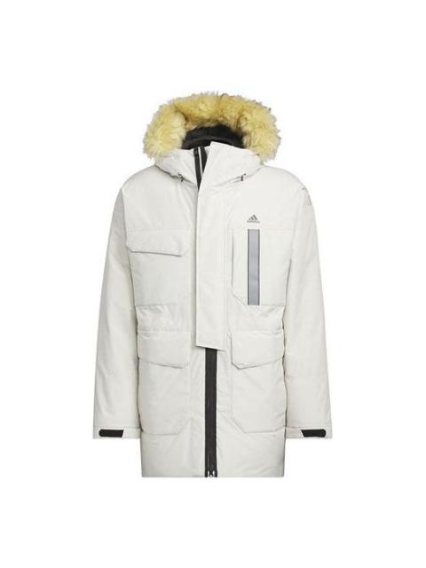 adidas Furry Down Parka 'White' IS0365