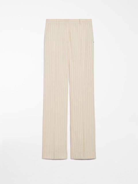 Slim-fit pinstripe trousers