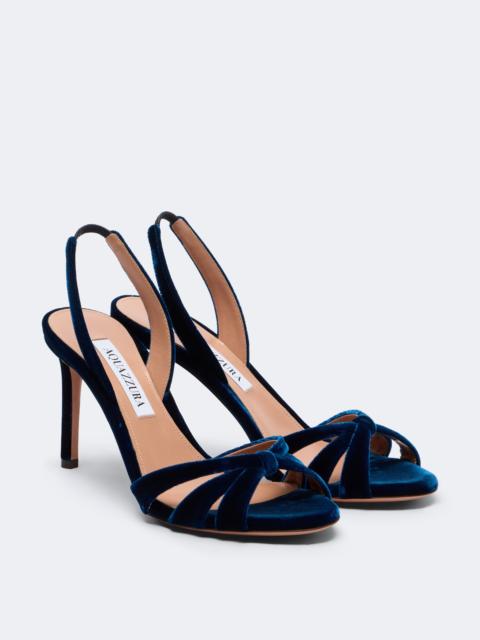 AQUAZZURA Tati velvet slingback sandals