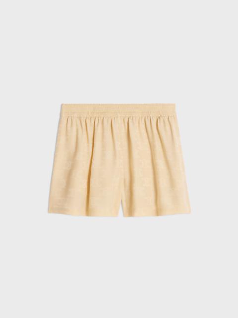 flowing shorts in triomphe silk jacquard