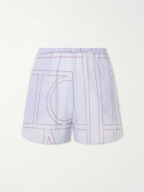 TOTEME Monogram Cotton-blend Shorts
