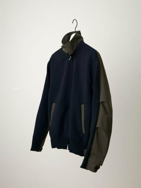 sacai Weathercloth x Knit Blouson