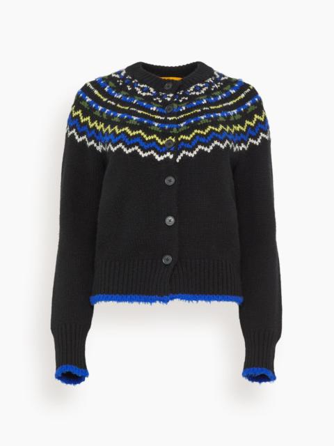Chalet Cardigan in Black Combo