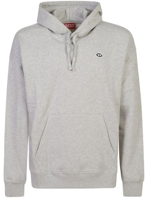 Diesel logo patch drawstring hoodie