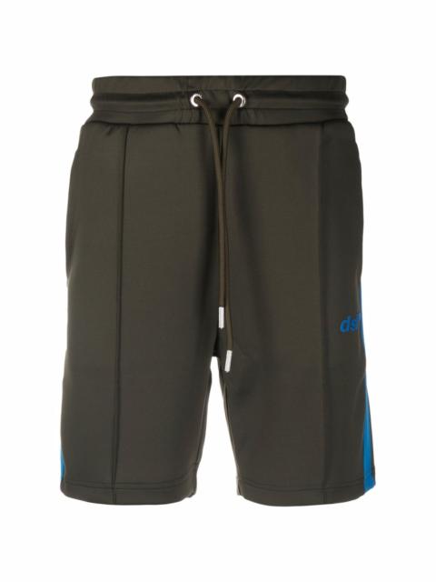 Diesel logo-print panelled track shorts