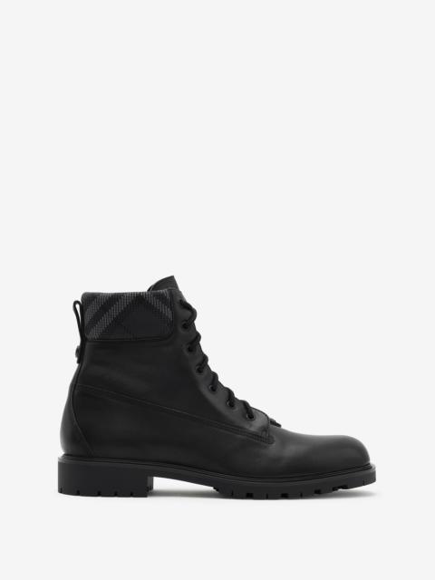 Burberry Leather Durham Boots