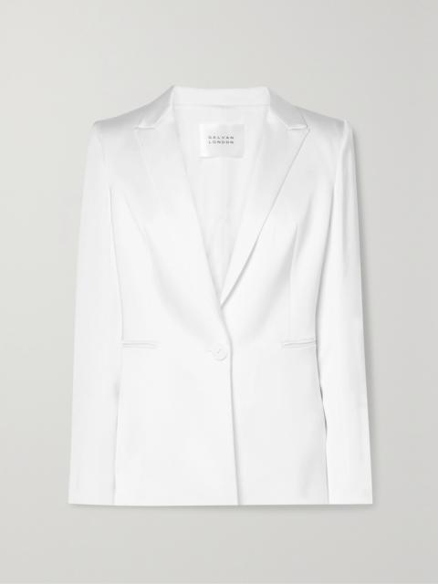 GALVAN Sculpted Satin Blazer