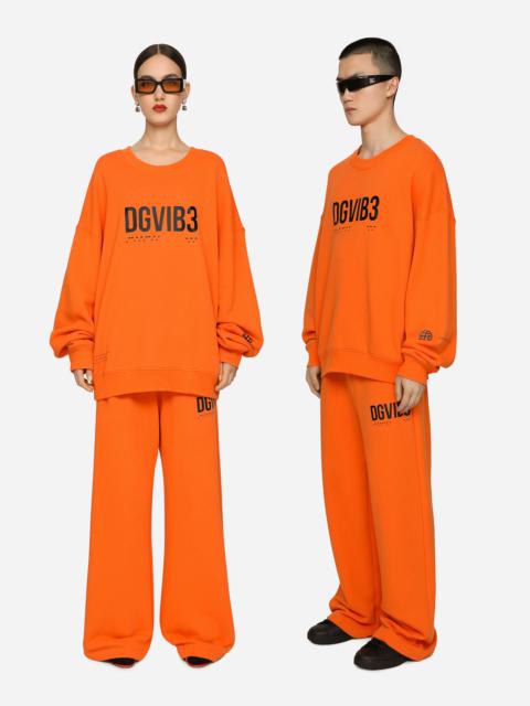 Dolce & Gabbana Jersey sweatshirt with DGVIB3 print and logo