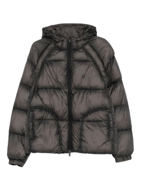 REPRESENT translucent hooded puffer jacket
