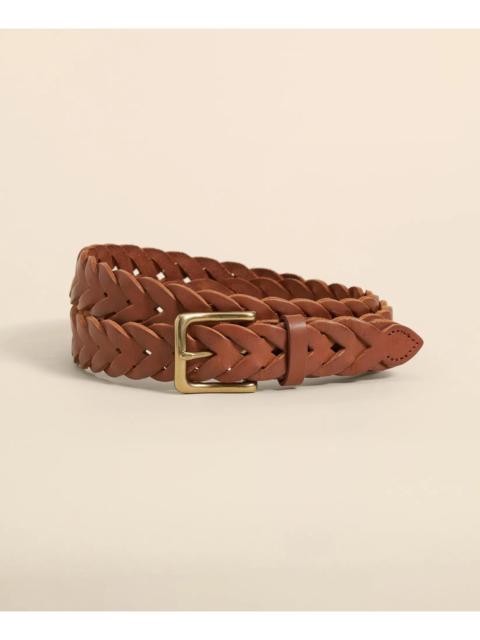 Brooks Brothers Braided Leather Belt
