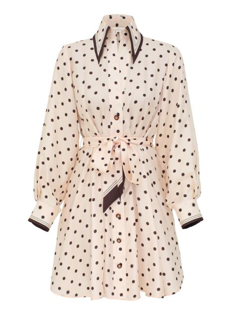 Zimmermann DOT TUCK MINI DRESS