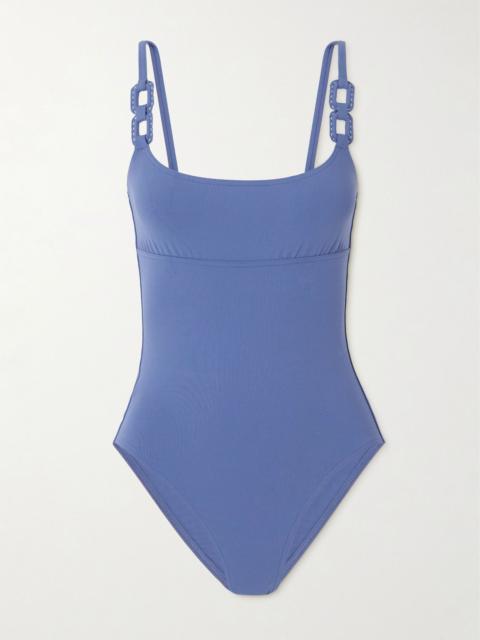 ERES Ancre Côtier embellished swimsuit Blue