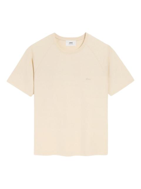 AMI Paris raglan-sleeve embroidered T-shirt