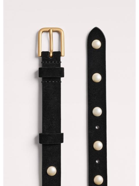 ME+EM Faux Pearl Stud Belt