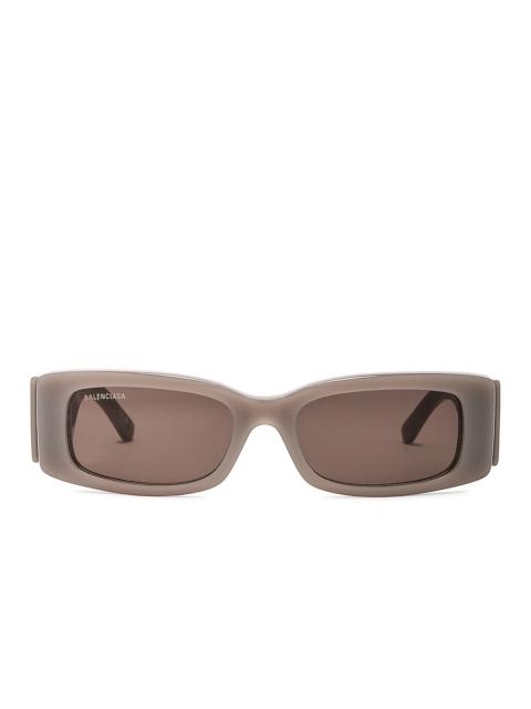 Mercury Oval Sunglasses in Dark Silver