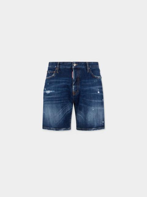 DSQUARED2 MEDIUM EASY RED SPOTS MARINE SHORTS