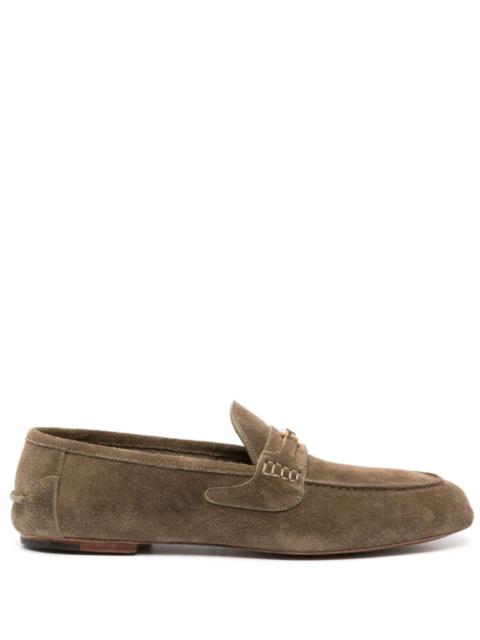 GUCCI Interlocking G suede loafers