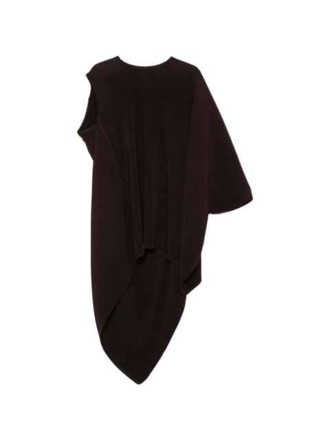 ISSEY MIYAKE pleated asymmetric top