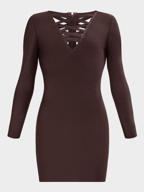 HERVE LEGER The Tabitha Strappy Bodycon Mini Dress