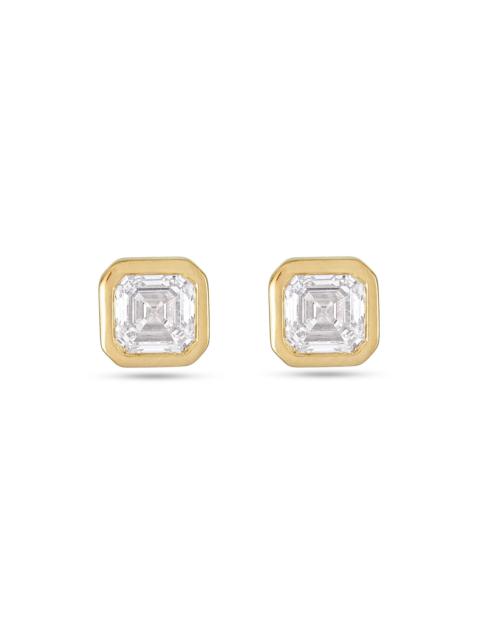 STONE AND STRAND 1 CTW LAB-Created Asscher Studs