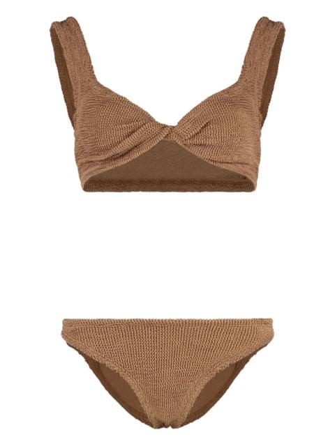 Hunza G Juno twist-front bikini