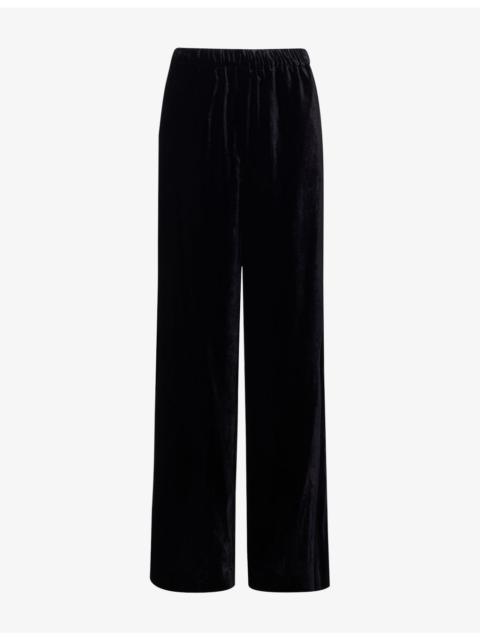 WEEKEND Max Mara Straight-Leg Elasticated Velvet Trousers
