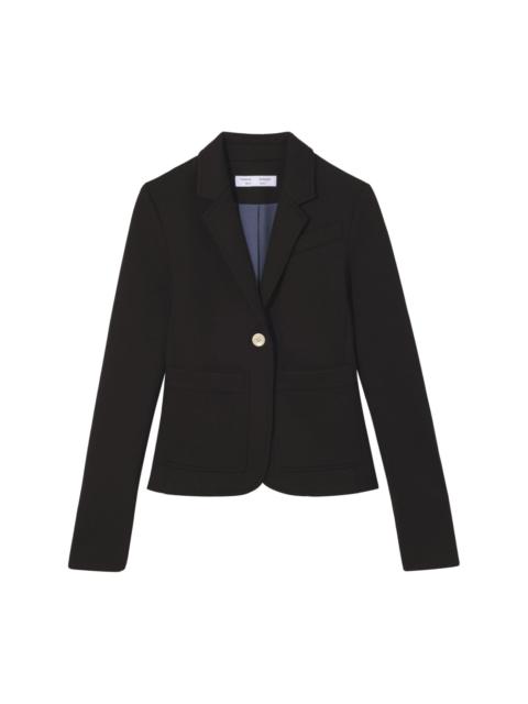 single-breasted jersey blazer