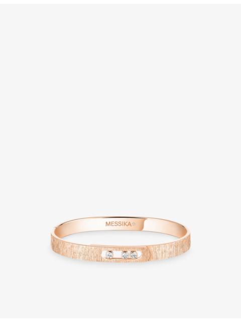 MESSIKA Move Noa Chiseled 18ct Gold And 0.15ct Diamond Bangle Bracelet