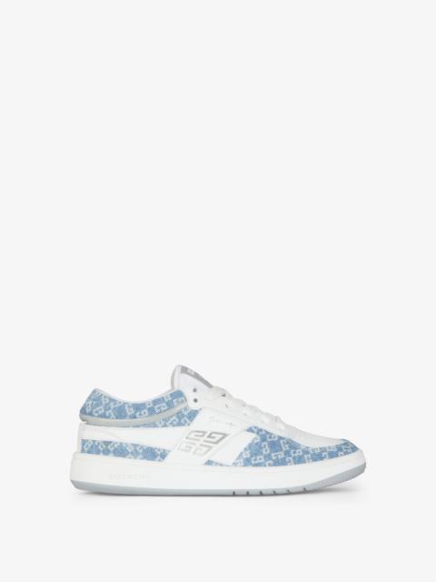 Givenchy G MOVE SNEAKERS IN MIXED LEATHERS AND DENIM MONOGRAM 72