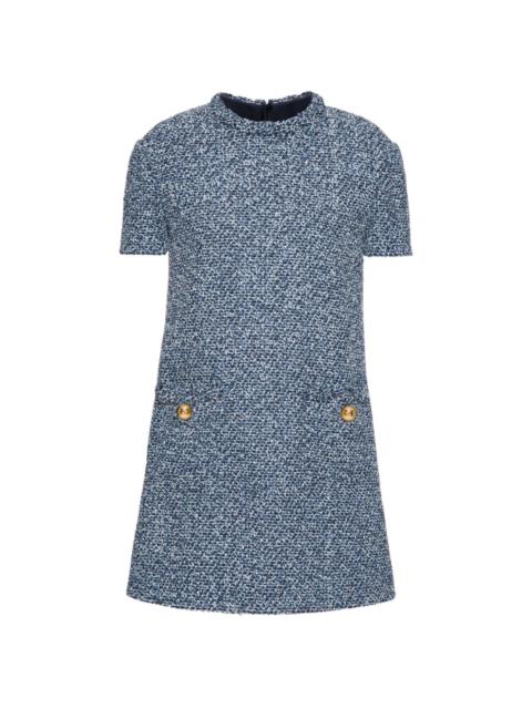Valentino short-sleeve tweed minidress