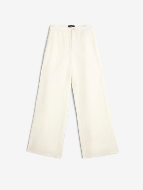 7 For All Mankind Classic Linen Pant in Ivory