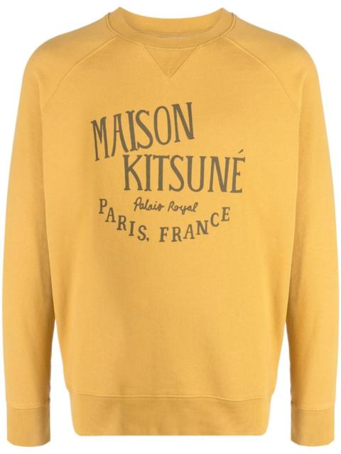 Maison Kitsuné logo-print crew-neck sweatshirt