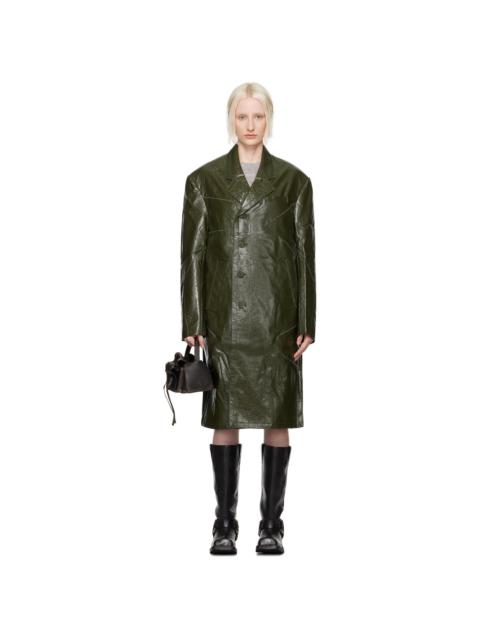 Andersson Bell Green Mauer Faux-Leather Coat
