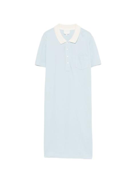 A.P.C. collared pocket polo dress
