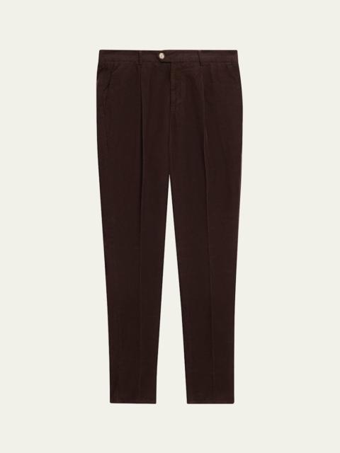 Brunello Cucinelli Men's Micro Corduroy Trousers