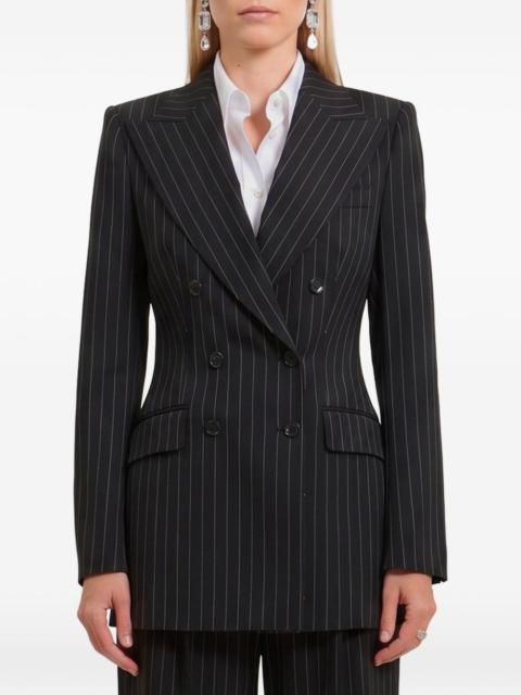 Dolce & Gabbana double-breasted chalk-stripe jacket