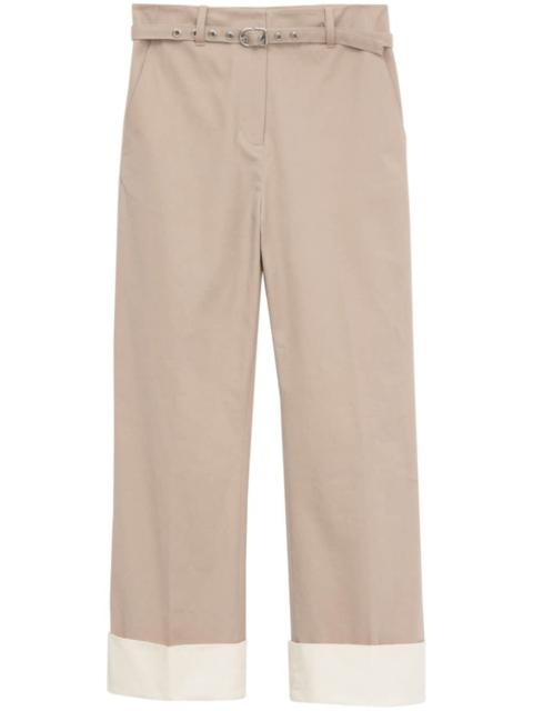 3.1 Phillip Lim belted cotton flared trousers